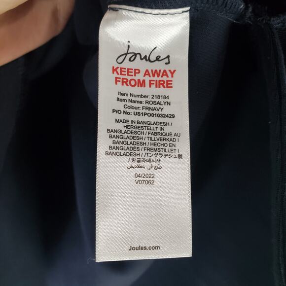 Joules Womens French Navy Rosalyn Half-Zip Sweatshirt Size 10 - Picture 6 of 8